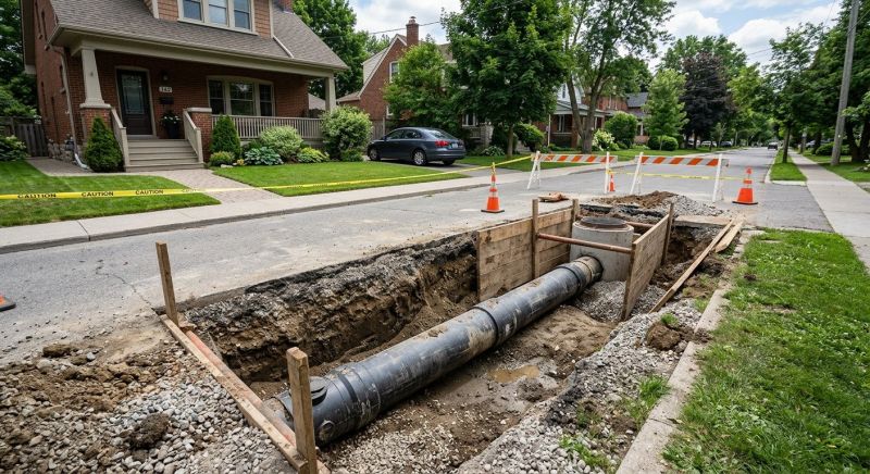 Underground Sewer Installation in Columbus, OH